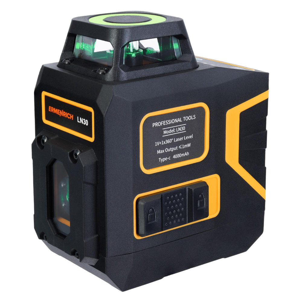 Лазерный уровень Ermenrich PLUS LN30, черный
