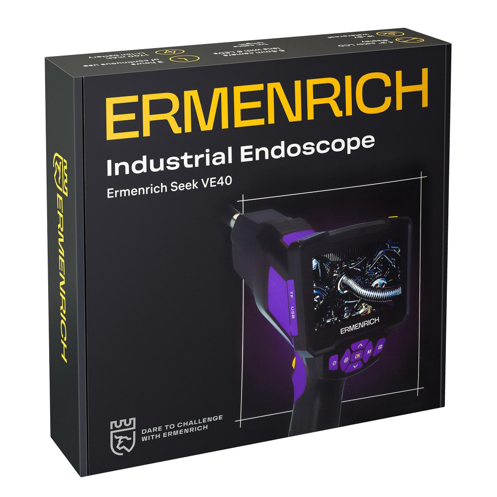 Видеоэндоскоп Ermenrich Seek VE40, фиолетовый