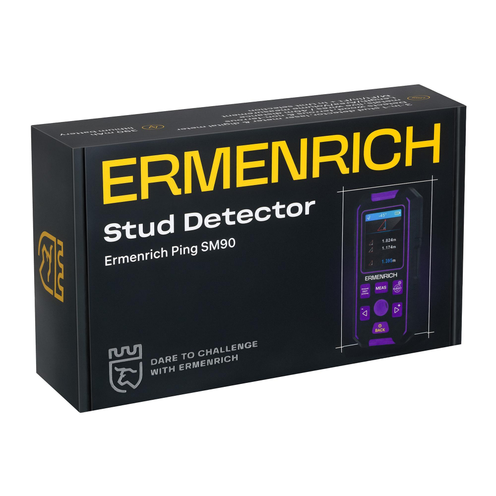 Детектор скрытой проводки Ermenrich Ping SM90, фиолетовый