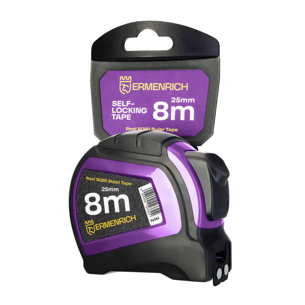 Рулетка Ermenrich Reel SQ80, фиолетовый