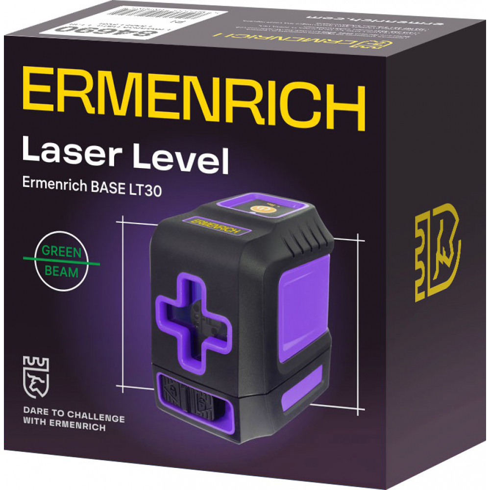 Лазерный уровень Ermenrich BASE LT30, фиолетовый